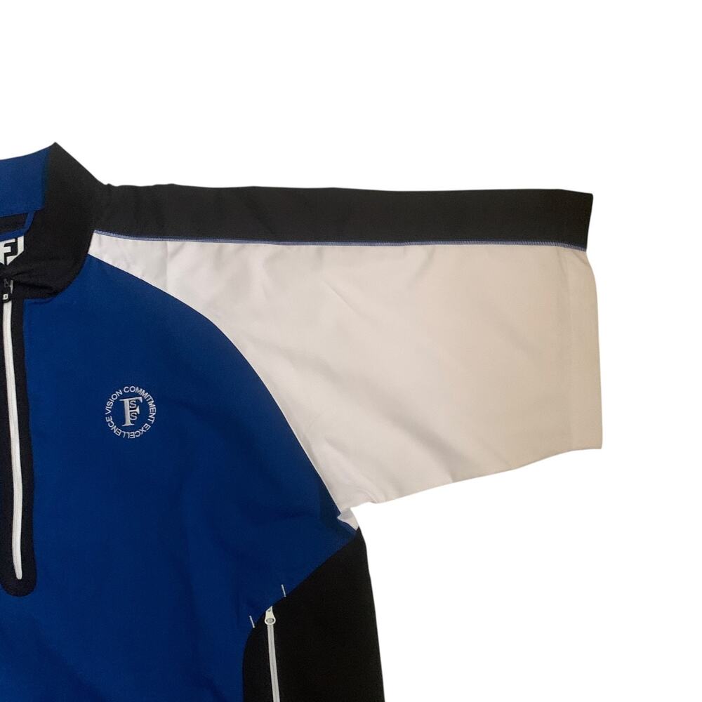 FootJoy Men' Size XL Golf 1/2 Zip Pullover Short Sleeve Logo Golf Shirt - Picture 14 of 16